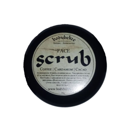 Body Belize Coffee Cardamom Cacao Face Scrub