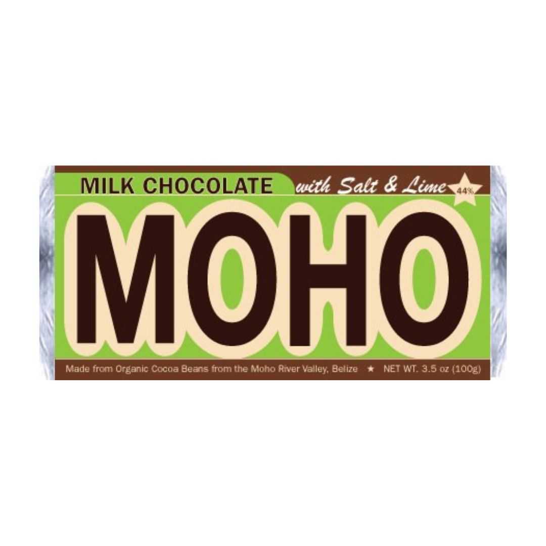 Moho 44% Salt and Lime Milk Chocolate Bar