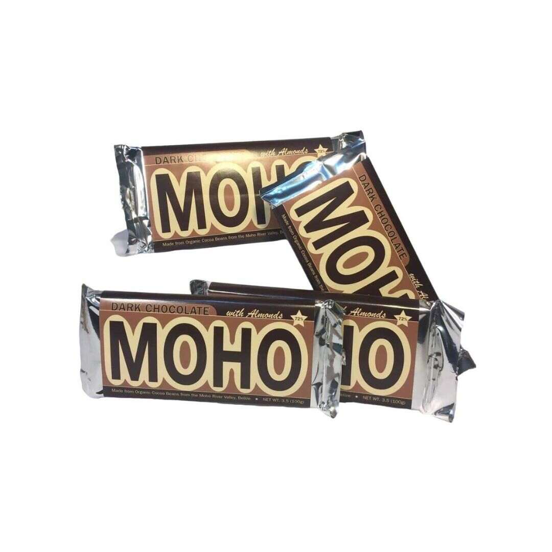 Moho 72% Almonds Dark Chocolate Bar