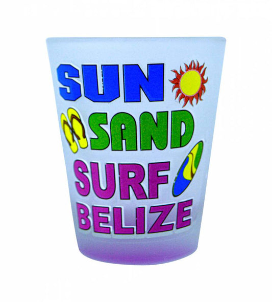 Sun Sand Surf Belize Shot Glass