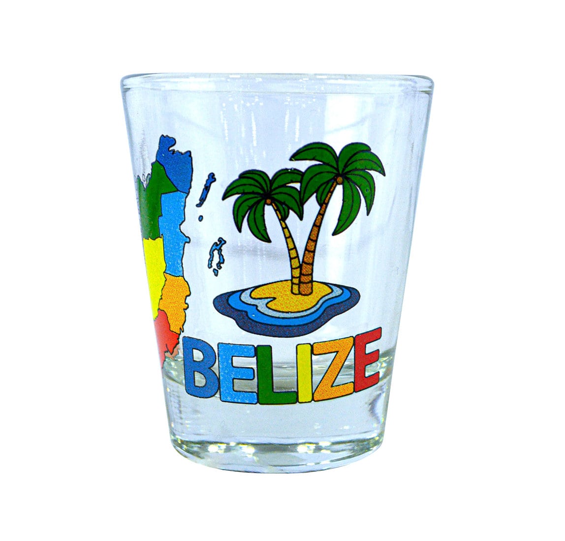 Belize Map Belize Shot Glass