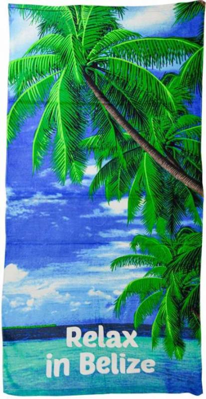 Relax In Belize Beach Towel 68 x 36